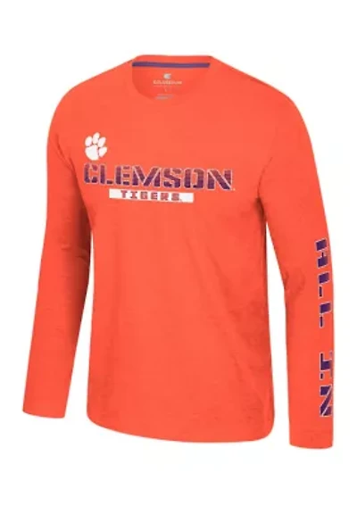 NCAA Clemson Tigers Back Business Long Sleeve Graphic T-Shirt