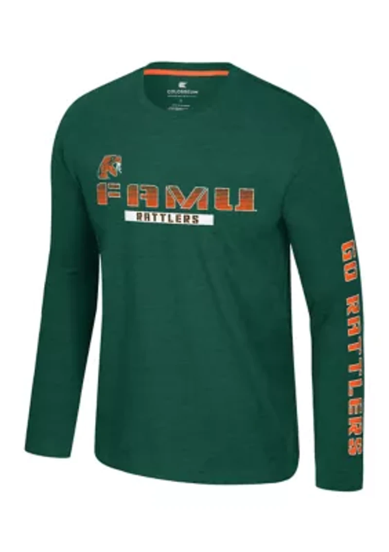 NCAA Florida A&M Rattlers Back Business Long Sleeve Graphic T-Shirt