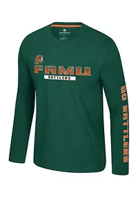NCAA Florida A&M Rattlers Back Business Long Sleeve Graphic T-Shirt