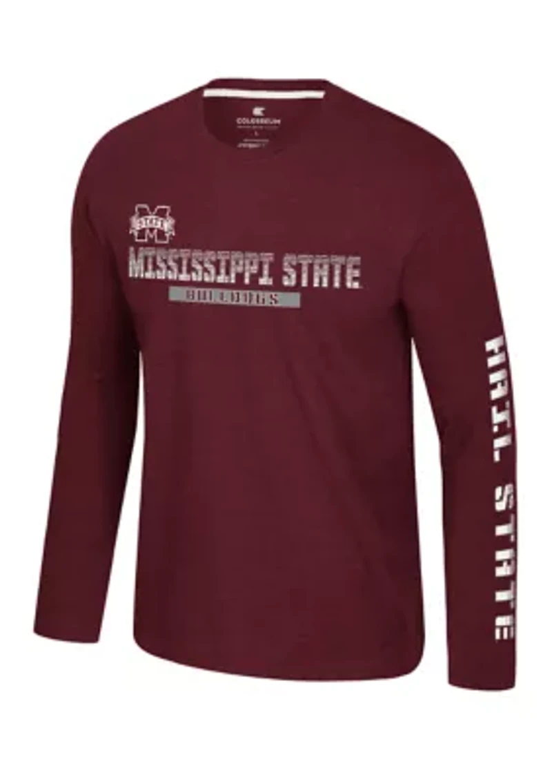 NCAA Mississippi State Bulldogs Back Business Long Sleeve Graphic T-Shirt