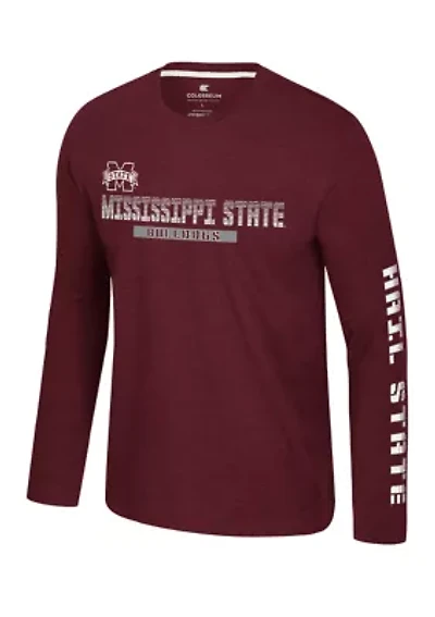 NCAA Mississippi State Bulldogs Back Business Long Sleeve Graphic T-Shirt