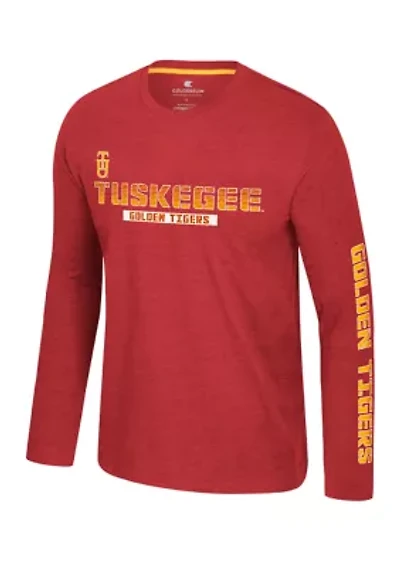 NCAA Tuskegee Golden Tigers Back Business Long Sleeve Graphic T-Shirt