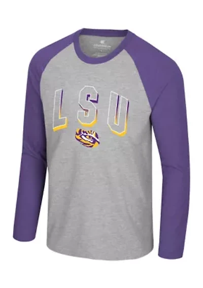 NCAA LSU Tigers Raglan Graphic T-Shirt