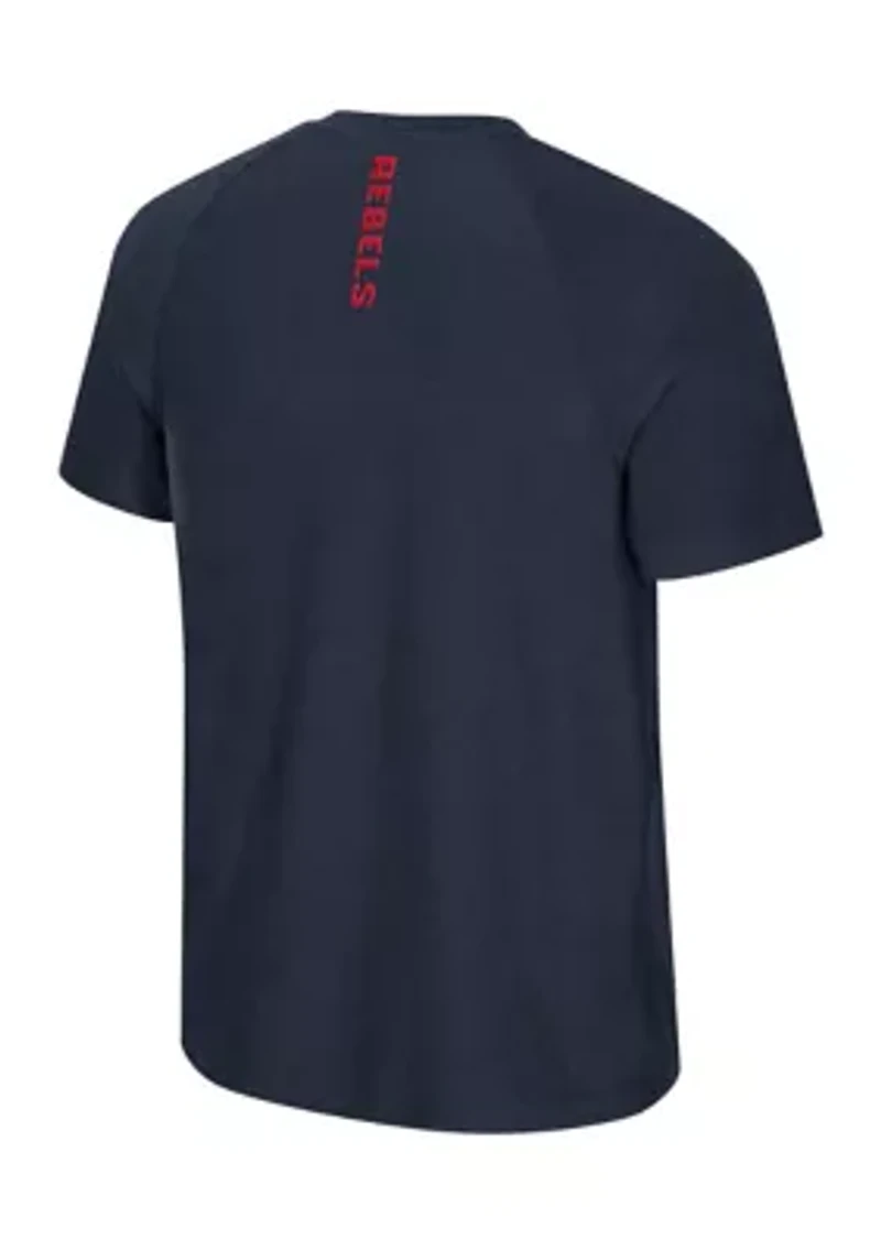 NCAA Ole Miss Rebels Mac Short Raglan Sleeve T-Shirt