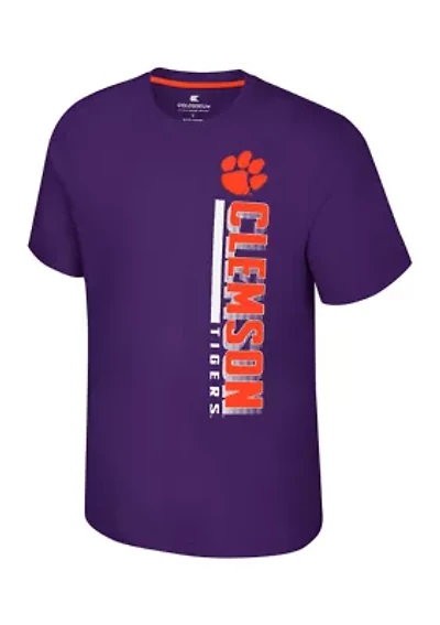 NCAA Clemson Tigers Short Sleeve Bar Graphic T-Shirt