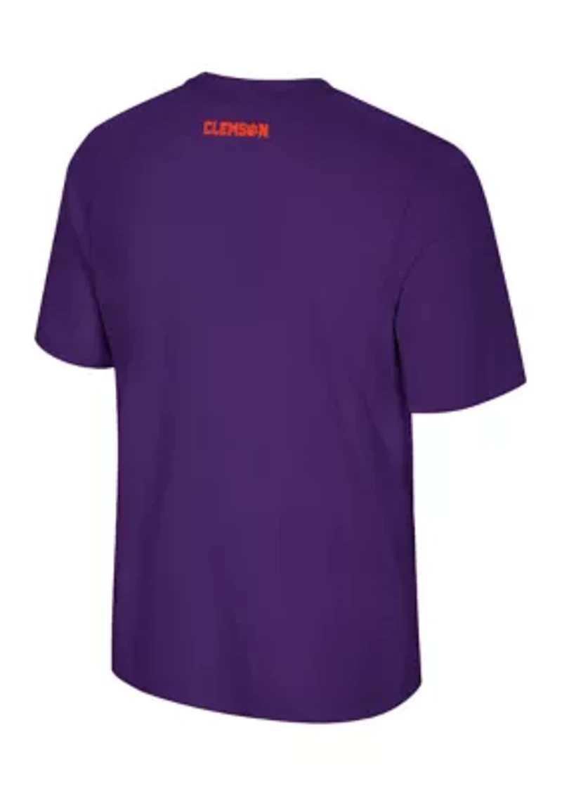 NCAA Clemson Tigers Short Sleeve Bar Graphic T-Shirt