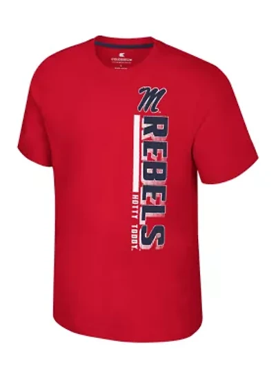 NCAA Ole Miss Rebels Short Sleeve Bar Graphic T-Shirt