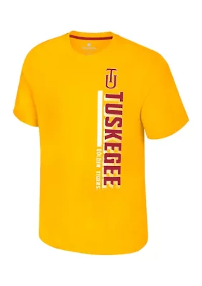 NCAA Tuskegee Golden Tigers Short Sleeve Bar Graphic T-Shirt