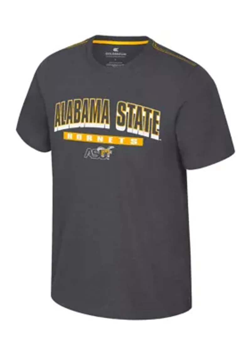 NCAA Alabama State Hornets Back Business Graphic T-Shirt