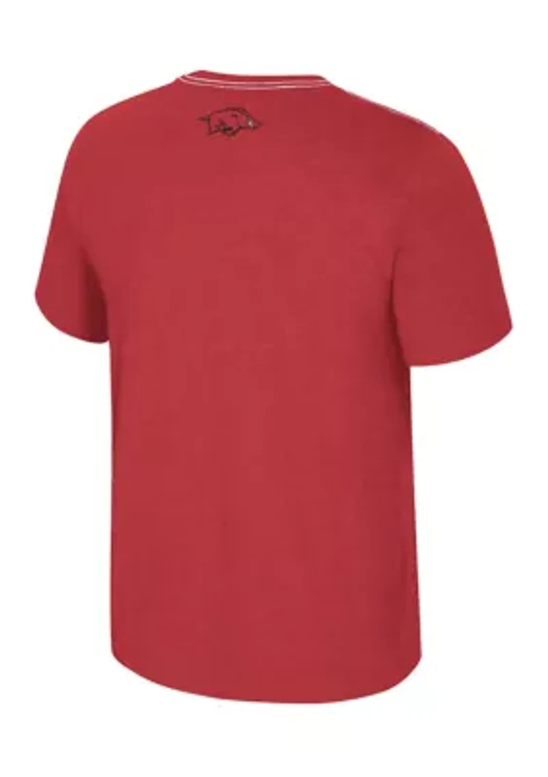 NCAA Arkansas Razorbacks Short Sleeve Back Business Graphic T-Shirt
