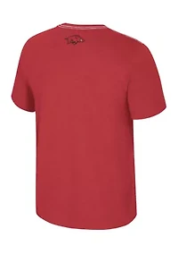 NCAA Arkansas Razorbacks Short Sleeve Back Business Graphic T-Shirt