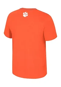 NCAA Clemson Tigers  Short Sleeve Back Business Graphic T-Shirt