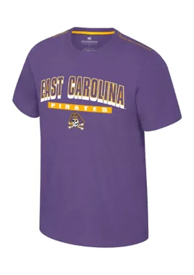 NCAA East Carolina Pirates Back Business Short Sleeve Graphic T-Shirt