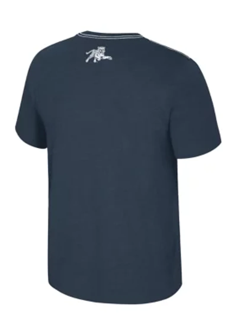 NCAA Jackson State Tigers Back Business Short Sleeve Graphic T-Shirt
