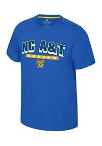 NCAA NC A&T Aggies Back Business Short Sleeve Graphic T-Shirt