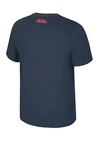 NCAA Ole Miss Rebels Back Business Short Sleeve Graphic T-Shirt