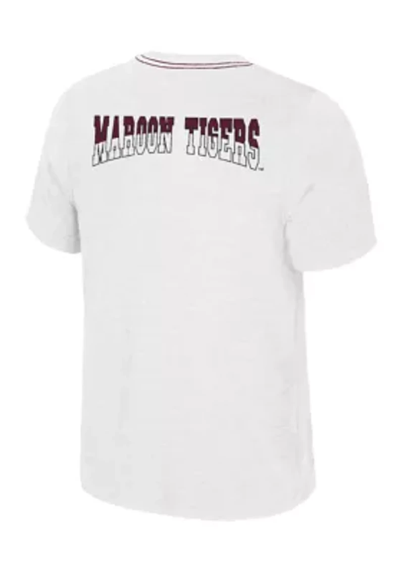 NCAA Morehouse Maroon Tigers Dance Marathon Short Sleeve Graphic T-Shirt