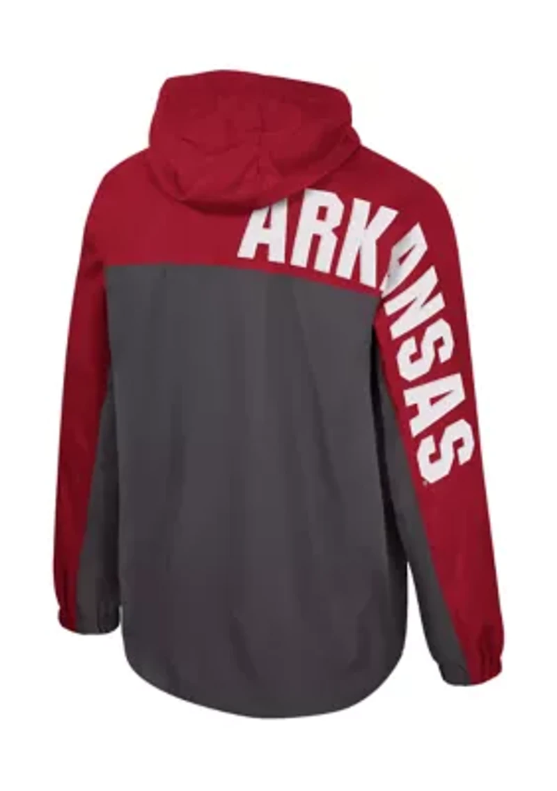 NCAA Arkansas Razorbacks Gives Back 1/2 Zip Anorak Jacket