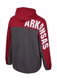 NCAA Arkansas Razorbacks Gives Back 1/2 Zip Anorak Jacket