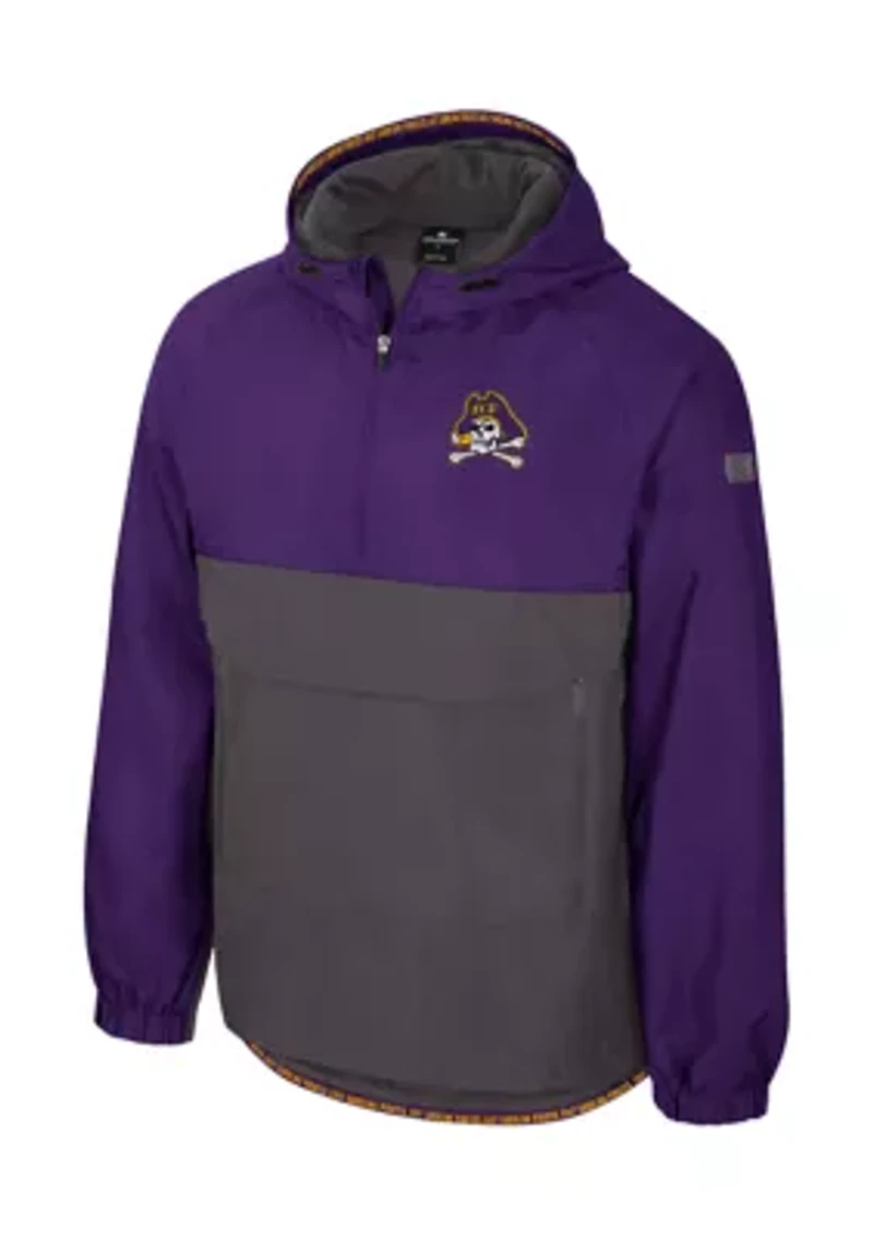 NCAA East Carolina Pirates Gives Back 1/2 Zip Anorak Jacket