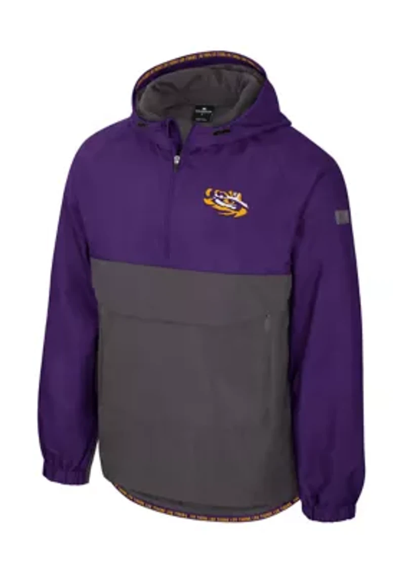 NCAA LSU Tigers Gives Back 1/2 Zip Anorak Jacket