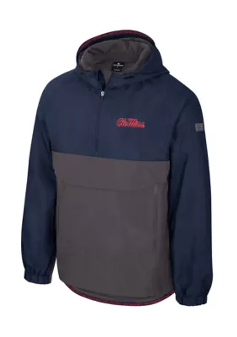 NCAA Ole Miss Rebels Gives Back 1/2 Zip Anorak Jacket