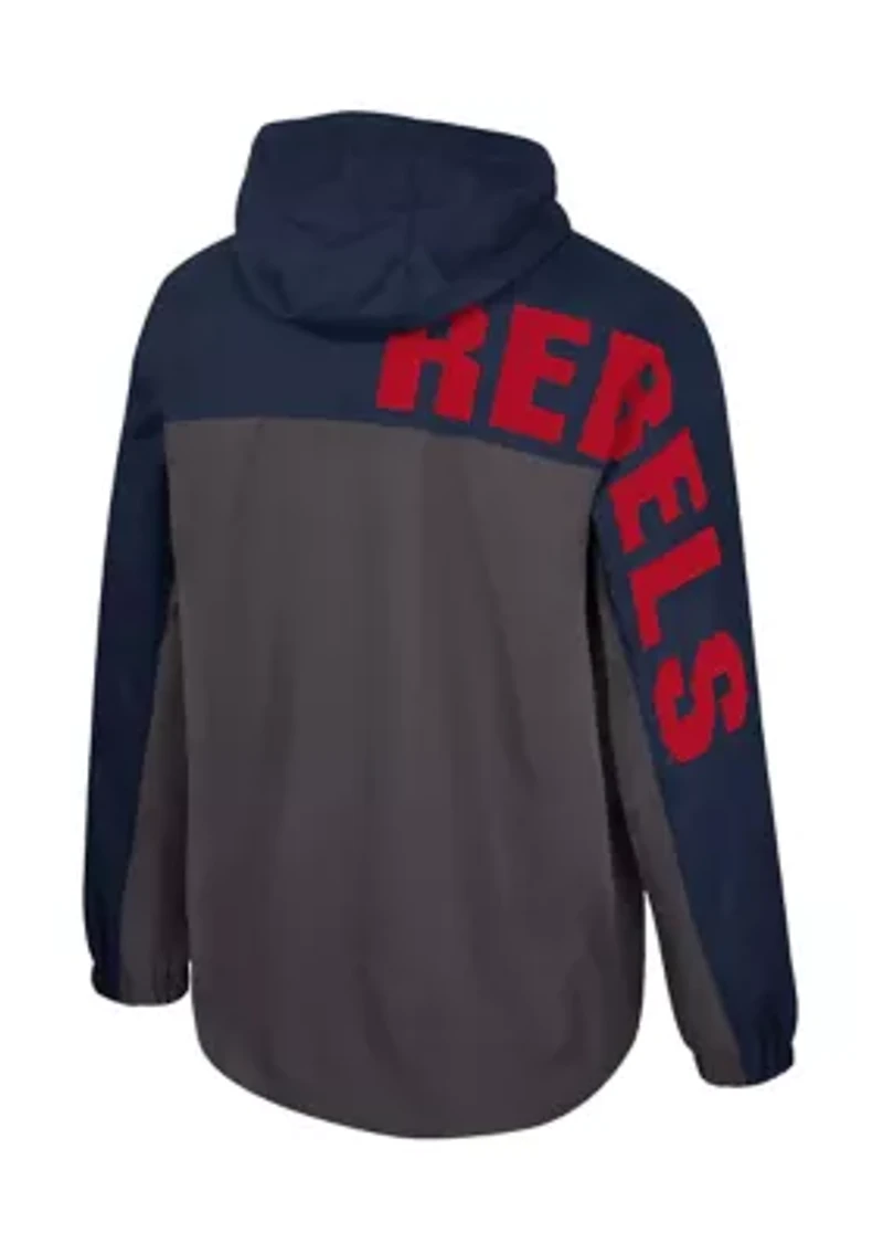 NCAA Ole Miss Rebels Gives Back 1/2 Zip Anorak Jacket