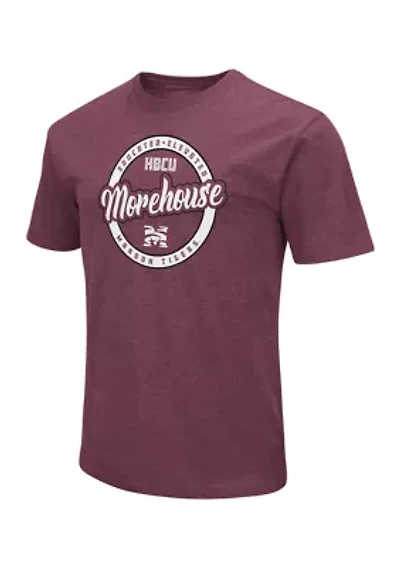 NCAA Morehouse Maroon Tigers Playbook Short Sleeve Graphic T-Shirt