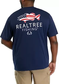 Big & Tall Short Sleeve Banner Polyester Performance Graphic T-Shirt