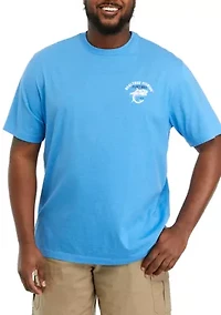 Big & Tall Short Sleeve Fish Bone Dual Blend Graphic T-Shirt
