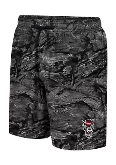 RealTree by Colosseum Athletics NCAA NC State Wolfpack Huran Board Shorts