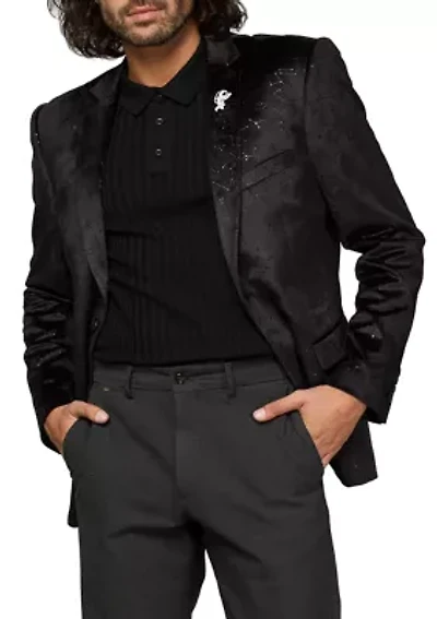 Outer Space Constellations Black Dinner Jacket Blazer