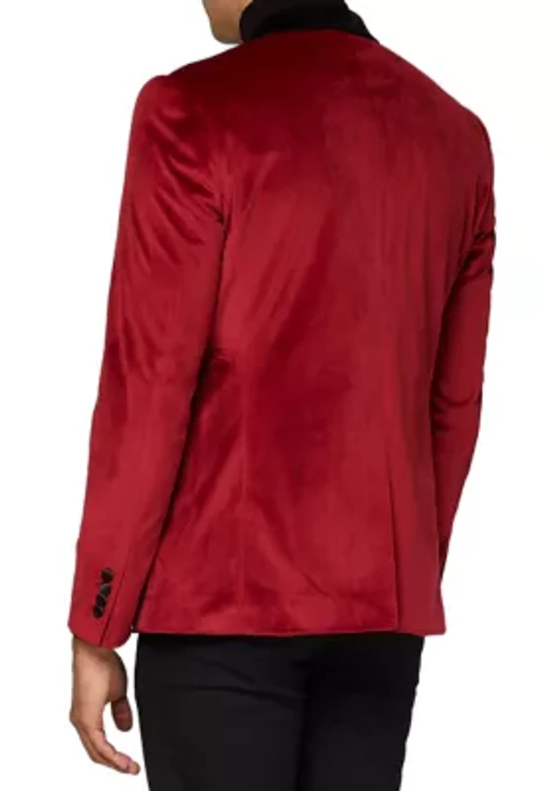 Dinner Jacket Burgundy Blazer
