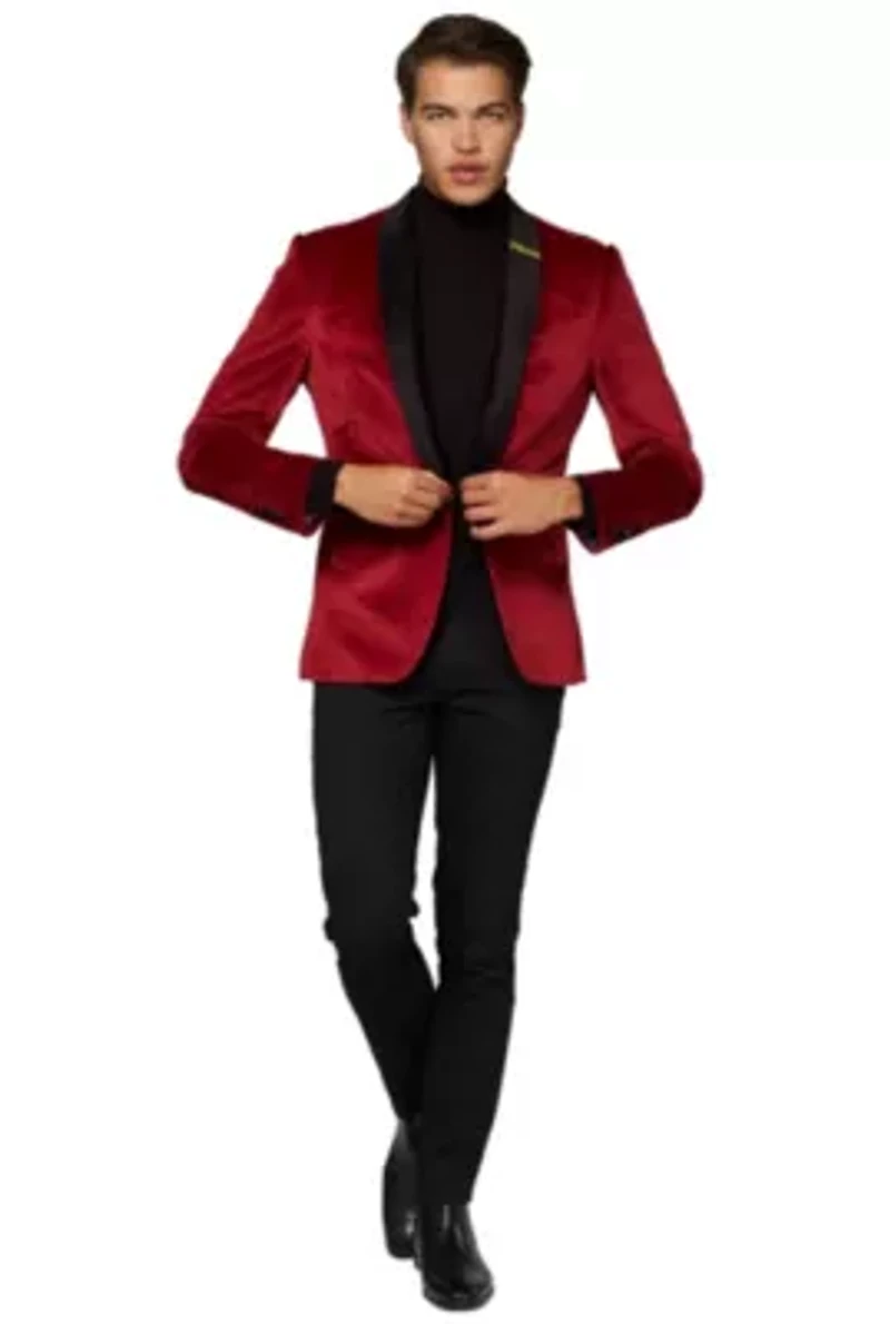 Dinner Jacket Burgundy Blazer