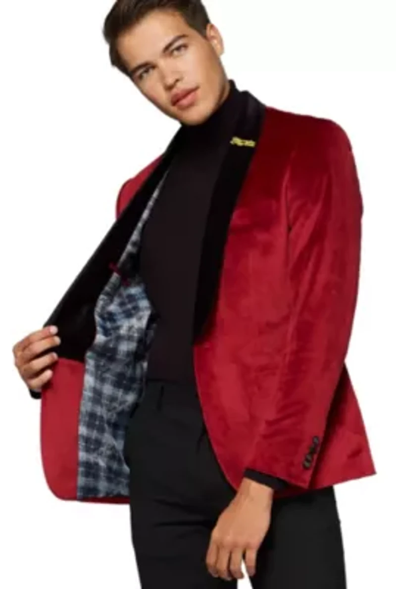 Dinner Jacket Burgundy Blazer