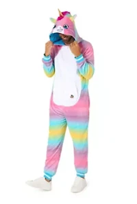 OppoSuits Unicorn Costume Outfit - Animal Body Suit for Adults White