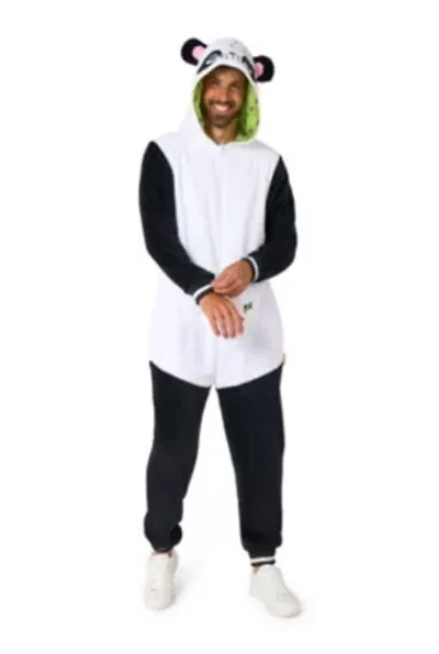 OppoSuits Panda Costume Outfit - Animal Body Suit for Adults White