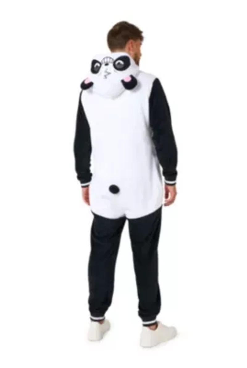 OppoSuits Panda Costume Outfit - Animal Body Suit for Adults White