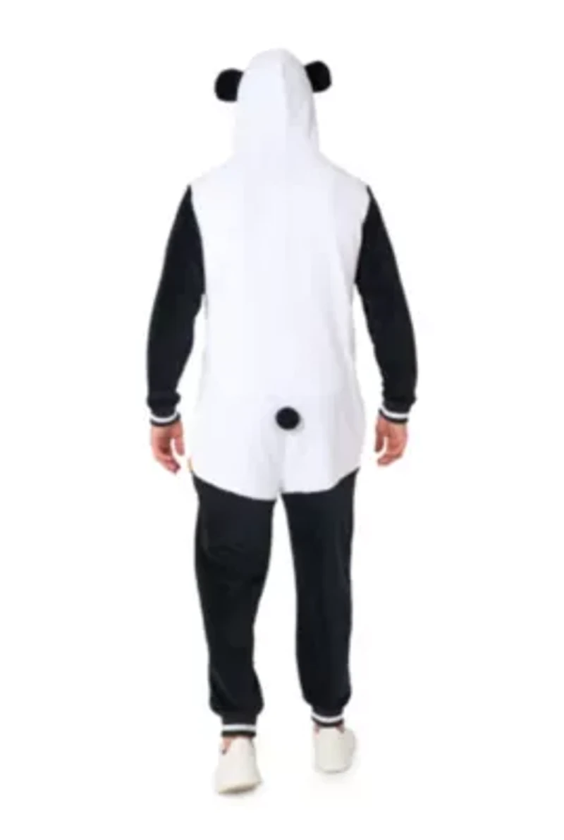 OppoSuits Panda Costume Outfit - Animal Body Suit for Adults White