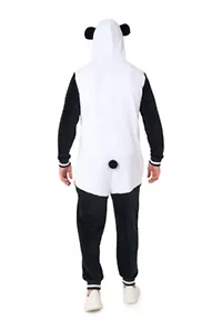 OppoSuits Panda Costume Outfit - Animal Body Suit for Adults White