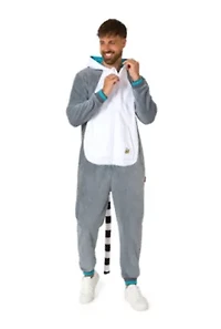 OppoSuits Lemur Costume Outfit - Animal Body Suit for Adults Grey