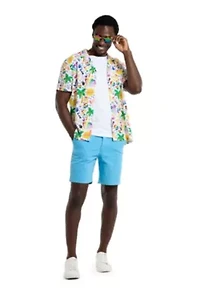OppoSuits Men's Hawaiian Shirt - Short Sleeve Tropic Rainbow Icons