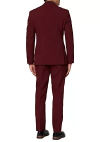 Blazing Burgundy  2 Piece Suit + Tie