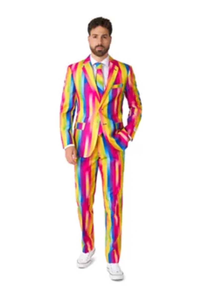OppoSuits Men's Suits - Slim Fit Rainbow Glaze