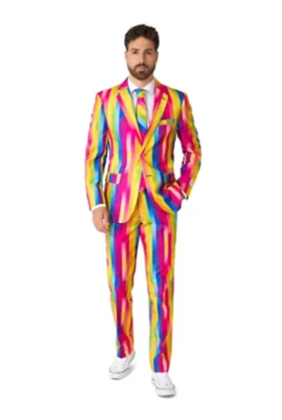 OppoSuits Men's Suits - Slim Fit Rainbow Glaze