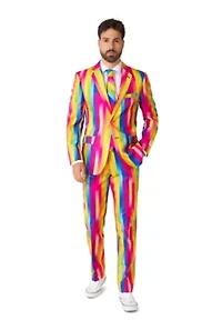 OppoSuits Men's Suits - Slim Fit Rainbow Glaze