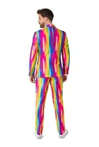 OppoSuits Men's Suits - Slim Fit Rainbow Glaze