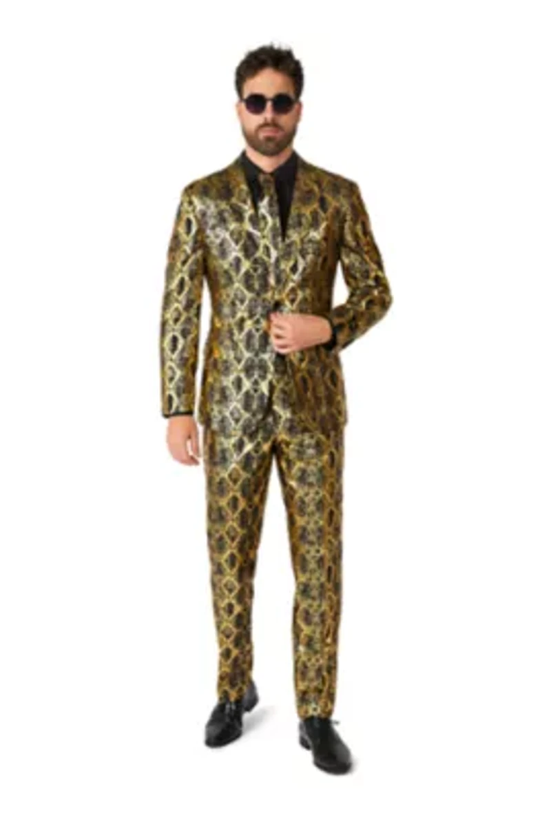 OppoSuits Men's Suits - Slim Fit Shiny Snake