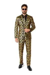 OppoSuits Men's Suits - Slim Fit Shiny Snake