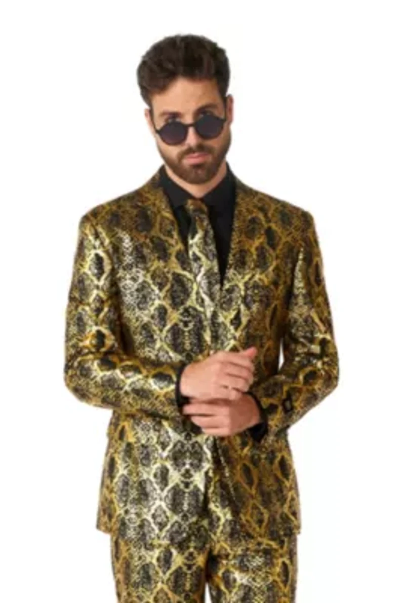 OppoSuits Men's Suits - Slim Fit Shiny Snake